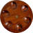 Round Pipe Stand, 6 Pipe Capacity, Dark Walnut