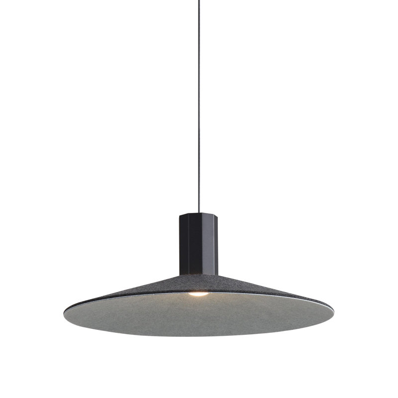 Luminaire suspendu DEL 8 po Meier, Noir