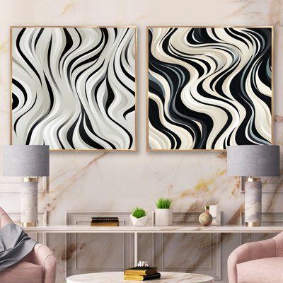 Cupertina - Abstract Square Collage Set Of 2
