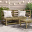 Senaida 140cm Wide Wood Patio Sofa