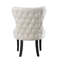 Caesar Velvet Dining Chair - Ergonomic Upholstered Curved Back with Solid Wooden Legs - Modern Side Chair for Living Room Dining Room-1100677273-1157841300