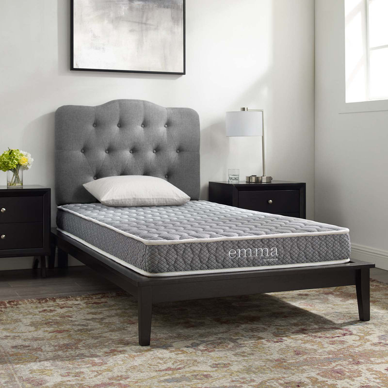 Mila 6" Gray Memory Foam Twin Mattress