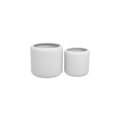 Ensemble de deux pots en céramique 