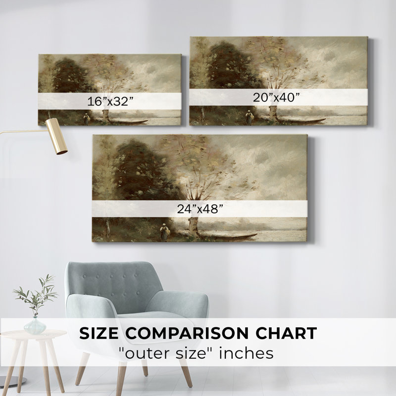 Landscape Series-MLXXIII- Gallery Wrapped Canvas -Ready to Hang, 16" H x 32" W