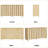 59" Fluted Sideboard With Storage, Large Buffet Cabinet With 4 Doors For Kitchen And Living Room-528691686