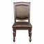 Ensemble de salle à manger de style traditionnel avec accoudoirs et chaises d'appoint-584384311