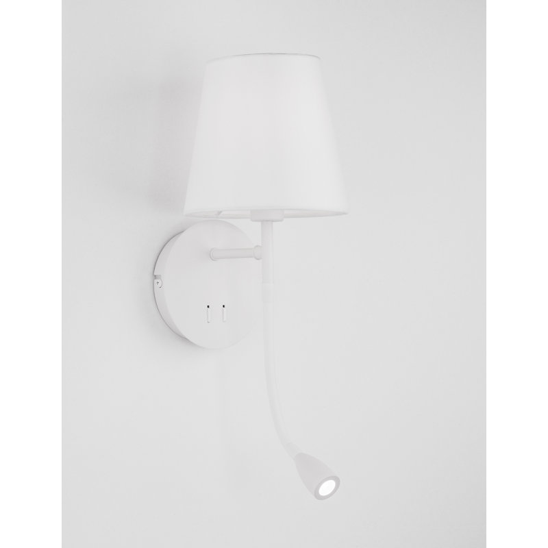 LED Armed Sconce, White
