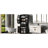 Black Storage Cabinet For Bathroom - Adjustable Shelf Functional Unit In Modern With Drawer-533804189