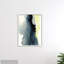 Distorsion fluide gris bleu jaune - Impression-66797460-66797468
