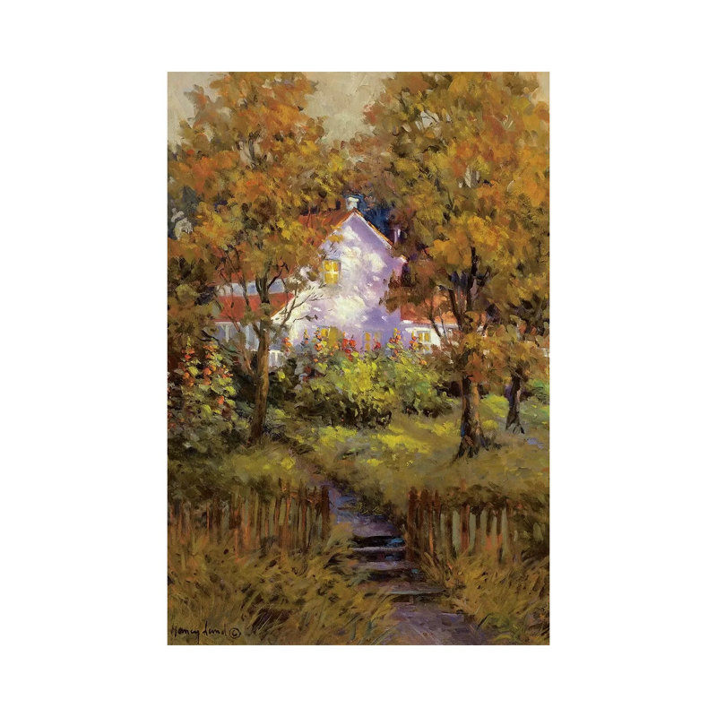 Rural Vista IV by Nancy Lund - Wrapped Canvas Painting, 20.32 cm H x 30.48 cm W