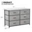 Commode en tissu Bannu avec 6 tiroirs profonds pour la chambre à coucher et le salon-1200684742