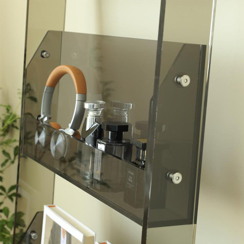 Modern simple acrylic display bookcase, Gray