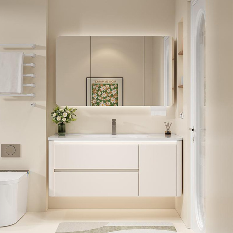 Nordic style simple bathroom cabinet