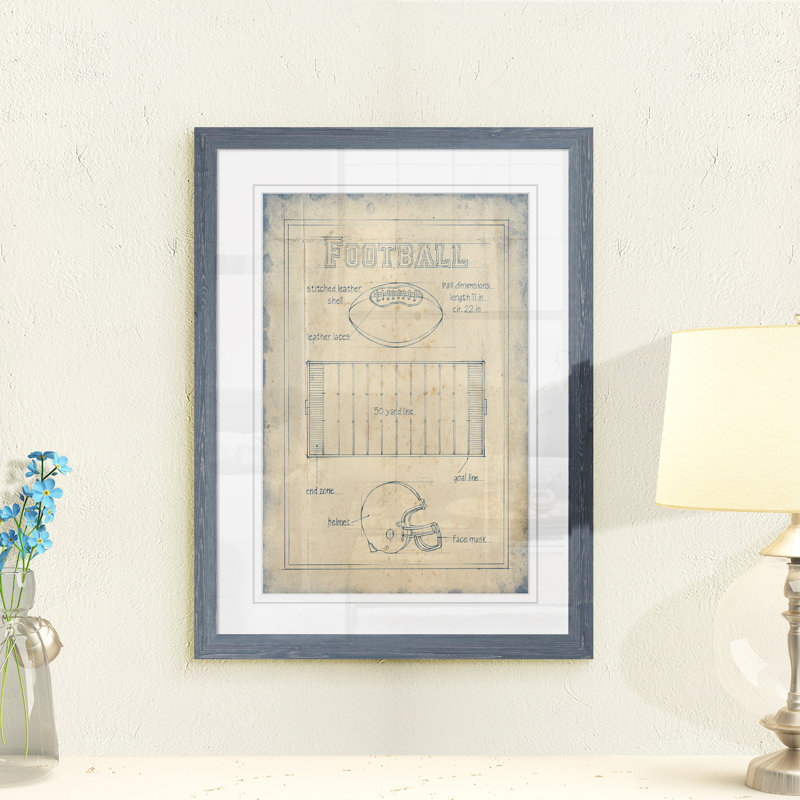 « all about the game ii » par paul cezanne-cadre photo, reproduction d’art, H 28 po x l 38 po x 1,25 po, Blanc