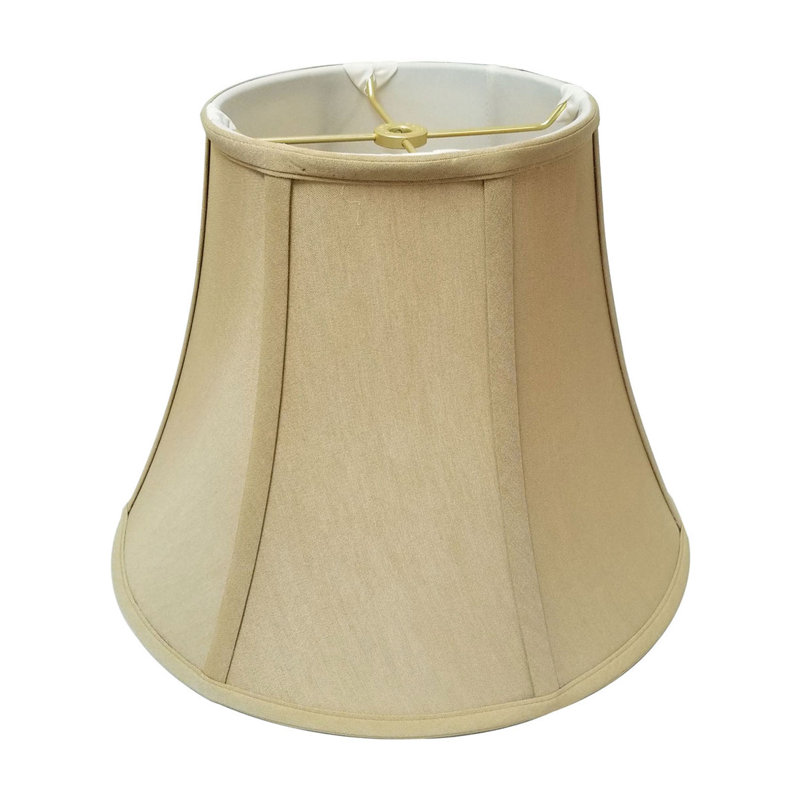 Royal Designs, Inc. BS-704-16BG, abat-jour de base en forme de cloche véritable, 8 x 16 x 12,6, beige, Beige/Or