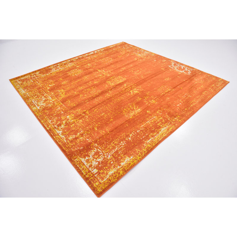 Floral Area Rug, Square 183cm