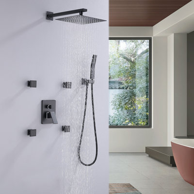 Système de douche complet avec valve brute