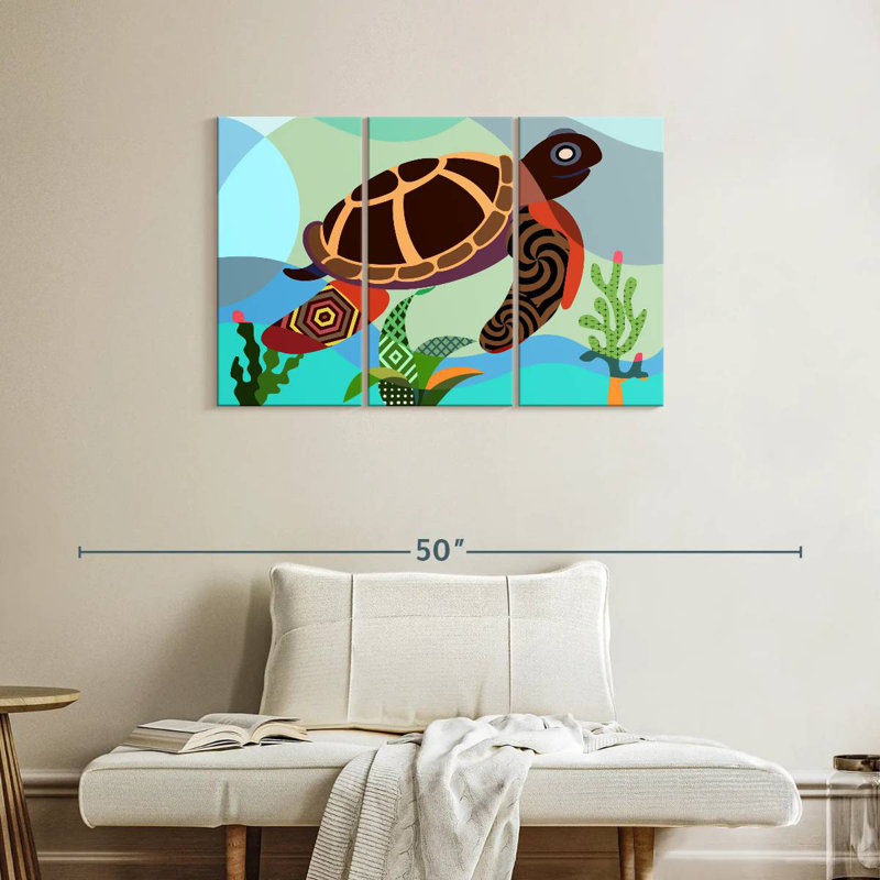 Brampt Spectrum Sea Turtle, 24" H x 38" W