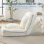 Lit pour chien 64,5 po en chenille 64 po avec 5 positions réglables, fauteuil à billes en mousse à mémoire de forme pour adultes et animaux de compagnie-89410674