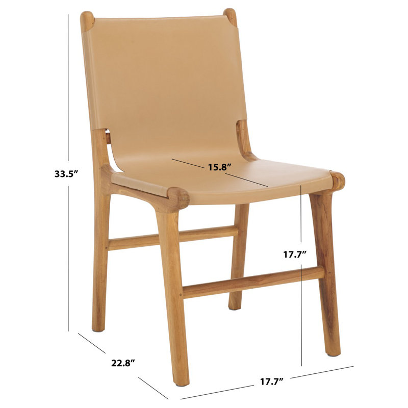 Cassaphina Leather Dining Chair, Tan