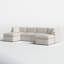Canapé modulaire de coin avec repose-pieds Annai-1162151138