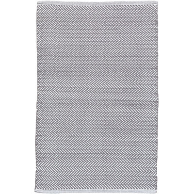 C3 Herringbone Shale White Outdoor Rug