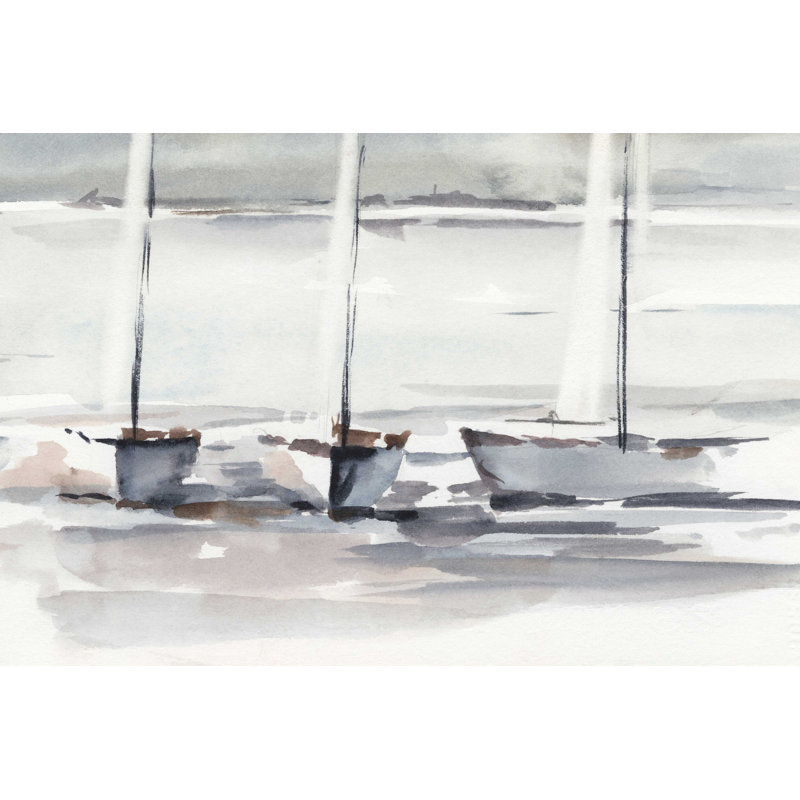 «Caribbean Sails I» par Ethan Harper - reproduction d'art sur toile tendue, H 8 po x l 12 po x P 1,25 po