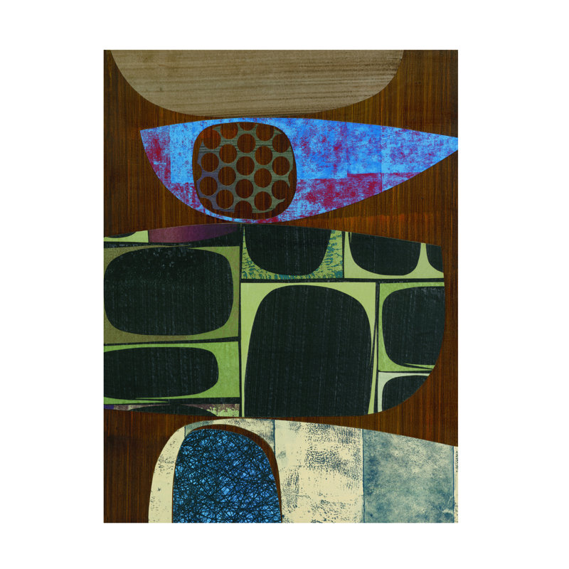 Art mural sur toile tendue - Rex Ray «Tierra», art mural pour salon, chambre à coucher ou bureau - 14 x 19