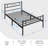 Anelis Metal Bed Frame Platform with Curved Design Headboard & Footboard-289234377-283079542