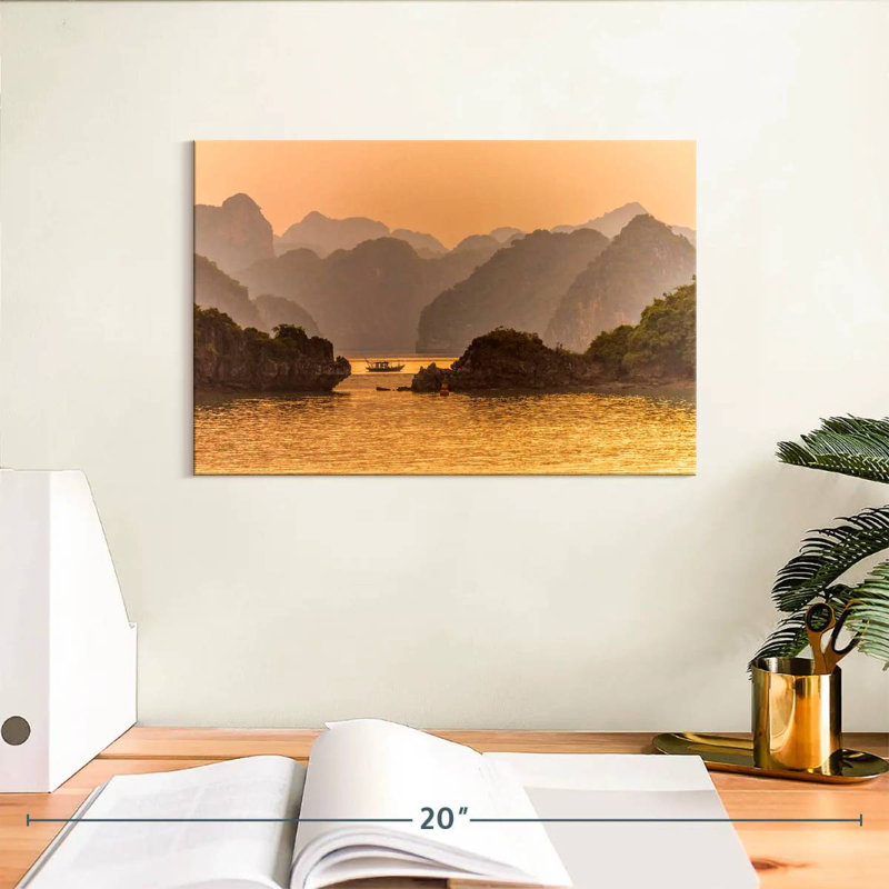 Nicci Halong Bay Sunset, 8" H x 12" W