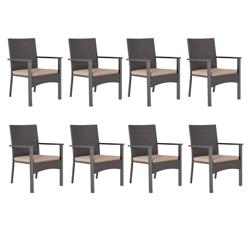 Outdoor Patio Dining Armchair with Cushion