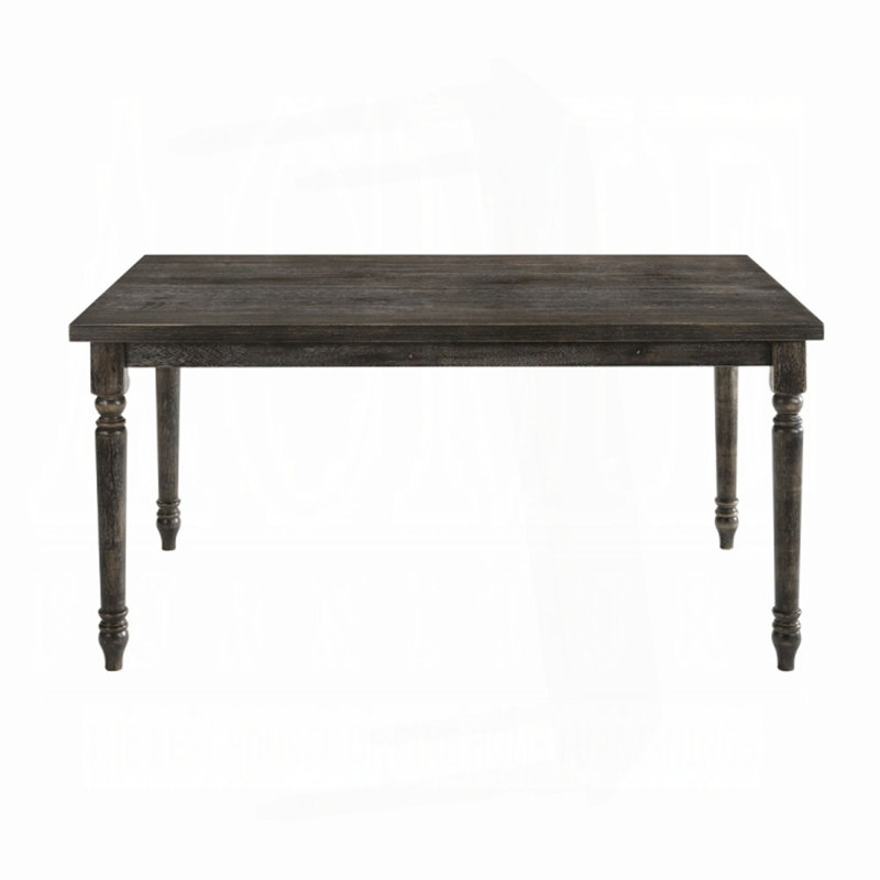 Weathered Grey Dining Table With Rectangular Top