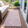 Machine Washable Indoor/Outdoor Christmas Tree Xhevrie Pink Rug