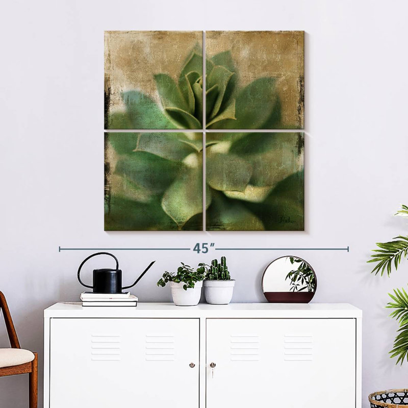 Harnek Succulent I, 32" H x 32" W