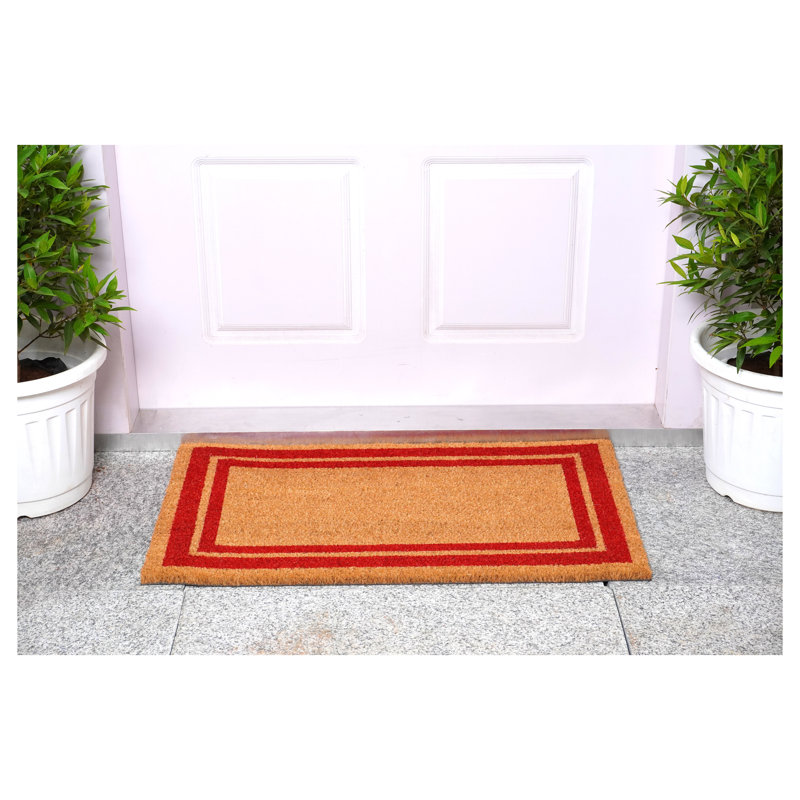 Mariah Non-Slip Doormat, 1'6" x 2'6", Red