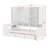 Wooden Daybed With Three Drawers, And All-In-One Cabinet, Desk And Shelves-114072554