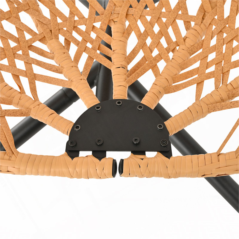 Fauteuil à œufs suspendu pour l'intérieur et l'extérieur, Beige, Brun