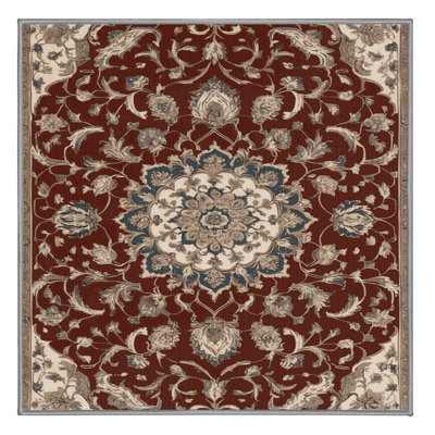 Machine Washable Persian Gray Area Rug