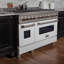 Cuisinière à double combustible ZLINE 48 po avec 7 brûleurs et 2 fours ZLINE-42983838