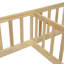 Lit de plancher avec clôture, garde-corps, sans porte-1389713237