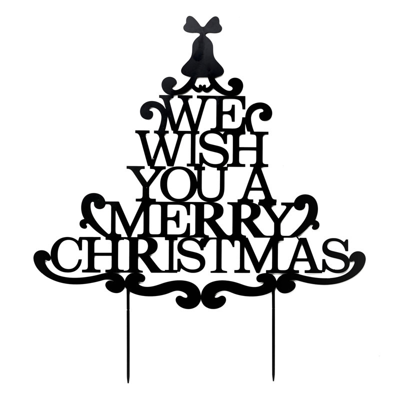 Piquet de jardin Quaker Merry Christmas Wishes