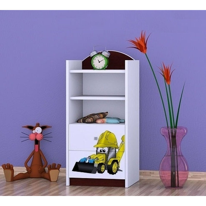 Jocelyn 96cm H Kids Cube, Wenge, 92cm H x 45cm W x 34cm D