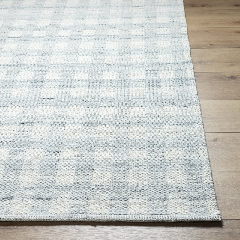 Tapis gris en laine Lavande, Tapis de couloir 2 pi 6 po x 8 pi