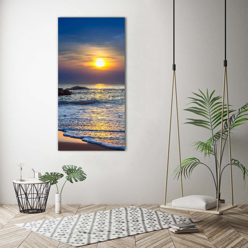 Sunset Beach - Wrapped Canvas Print