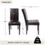 Ensemble de chaises Parson rembourrées en similicuir élégantes et confortables pour les espaces de vie modernes-1865635300