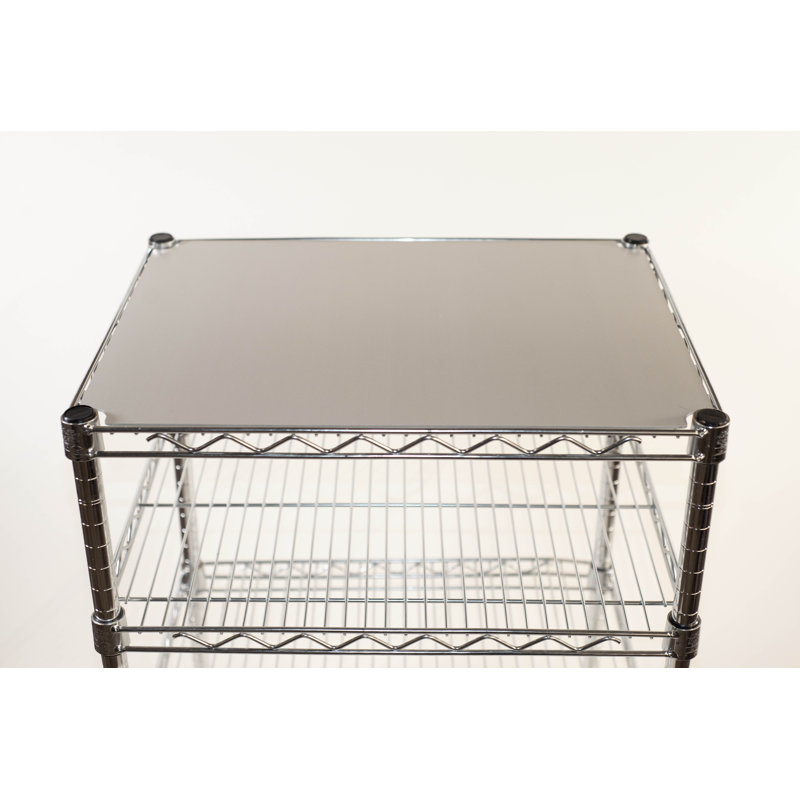 Doublure de tablette en PVC, Gris, H 0,125 po x l 47 po x P 13,25 po