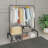 43.31'' Iron Rolling Clothing Rack-533284864