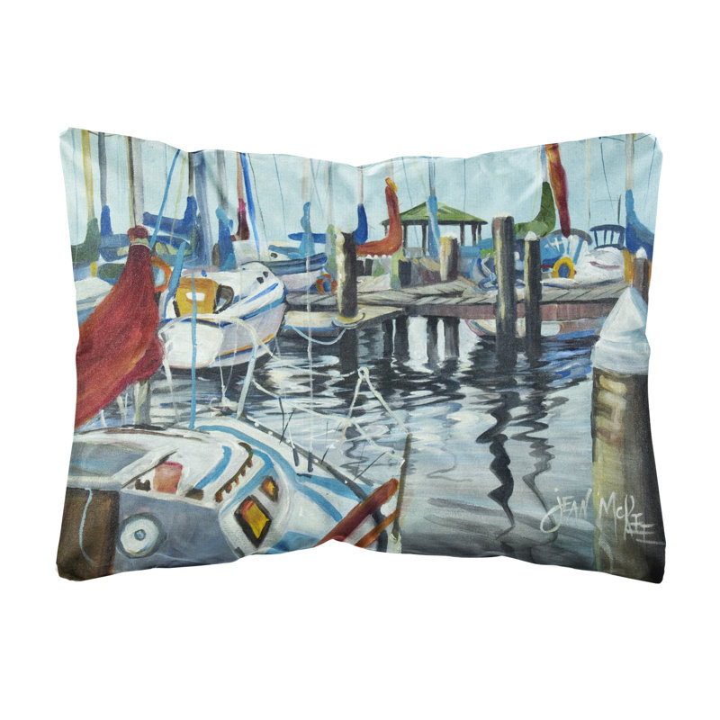 Coussin décoratif intérieur/extérieur orange voilier