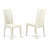 5 Piece Dinette Set for 4 Includes an Oval Dining Room Table with Butterfly Leaf and 4 Dining Chairs, Linen White-94087782