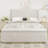 Queen Size Corduroy Upholstered Bed Frame With 130L Storage Ottoman, And Vertical Stripe Wingback Headboard And High Footboard-1498521113
